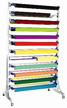 Système d'étagères avec roulettes RACK