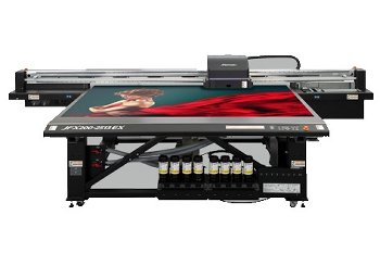 Mimaki JFX200-2513 EX drei versetzt angeordnete Druckköpfe